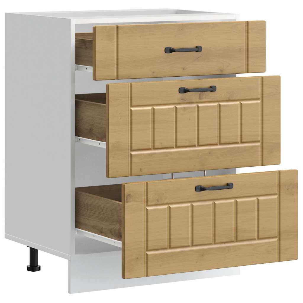 vidaXL ντουλάπι βάσης κουζίνας Lucca Δρυς τεχνίτης κατασκευασμένο ξύλο