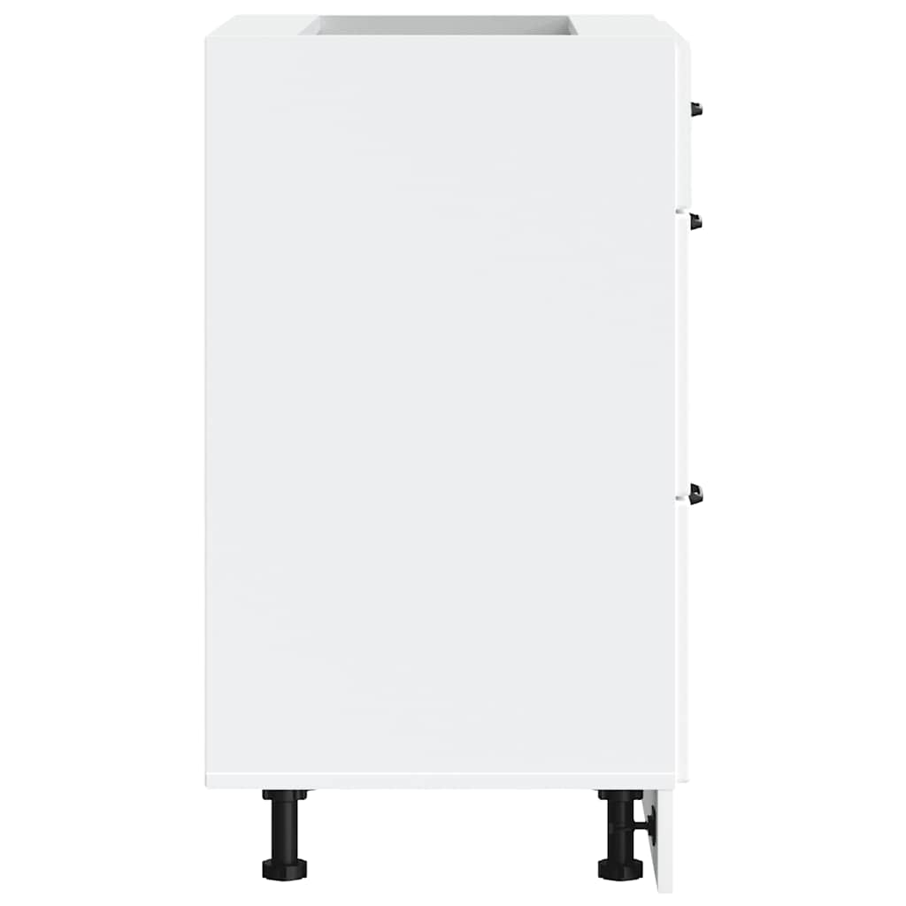 vidaXL ντουλάπι βάσης κουζίνας Kalmar Λευκό από Επεξεργασμένο Ξύλο