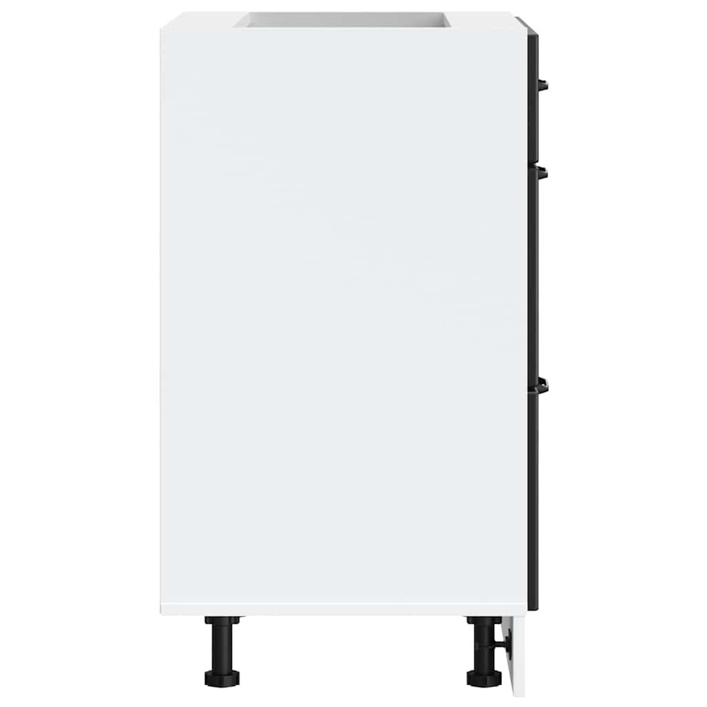 vidaXL ντουλάπι βάσης κουζίνας Kalmar Μαύρο από Επεξεργασμένο Ξύλο