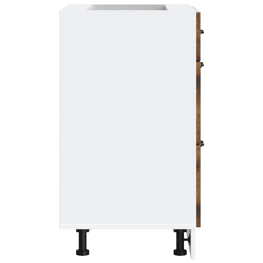 vidaXL ντουλάπι βάσης κουζίνας Kalmar Καπνιστή δρυς Επεξεργασμένο Ξύλο