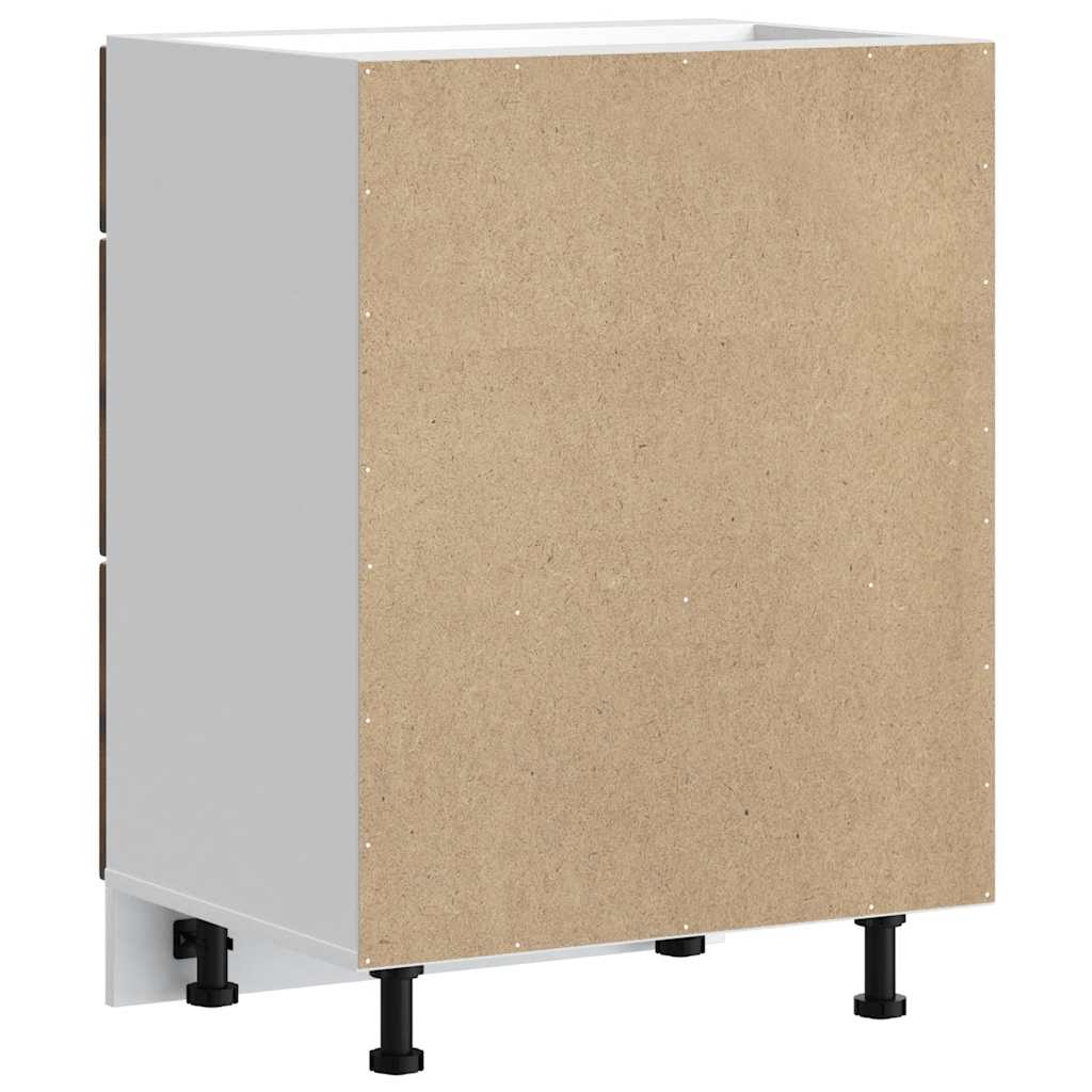 vidaXL ντουλάπι βάσης κουζίνας Kalmar Καπνιστή δρυς Επεξεργασμένο Ξύλο