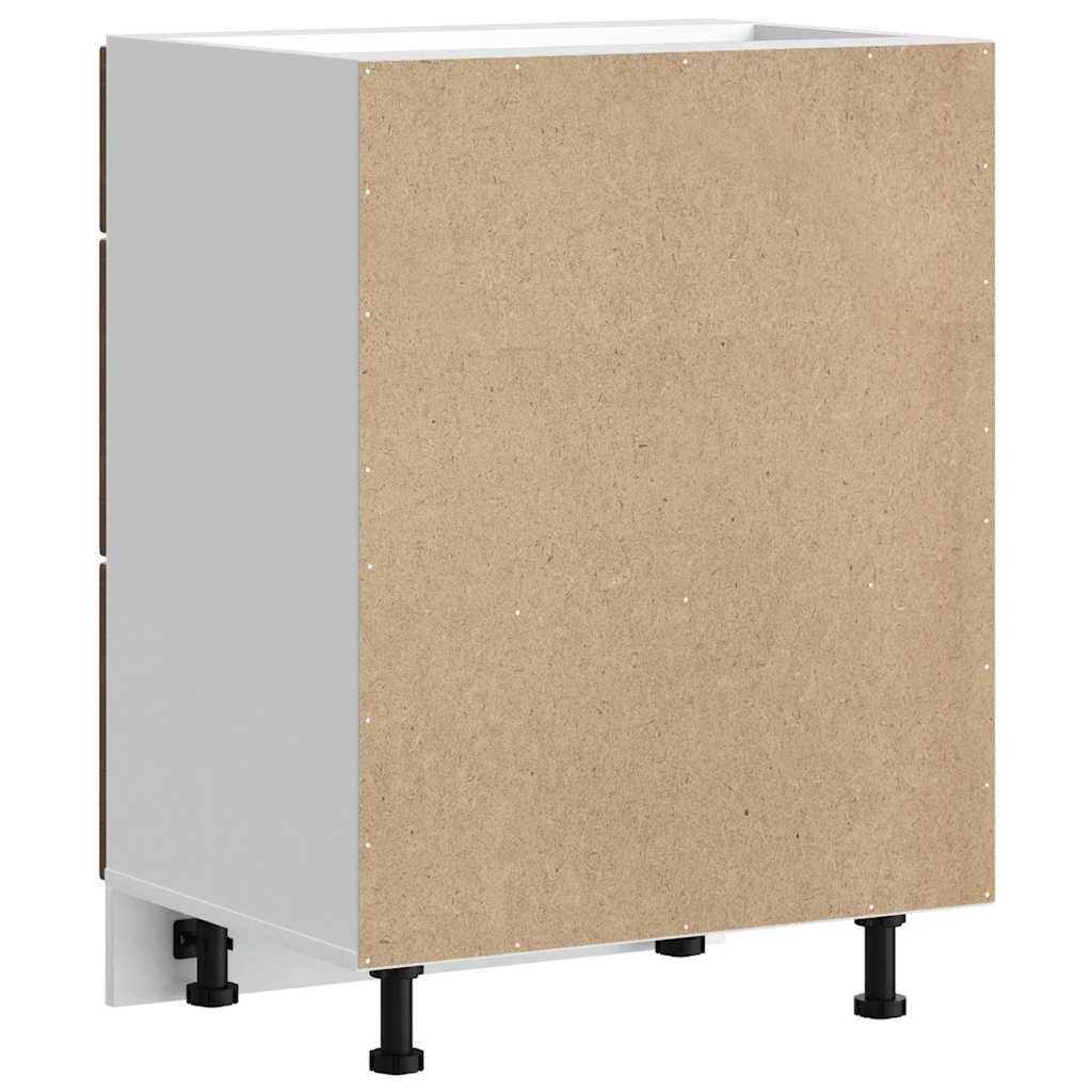 vidaXL ντουλάπι βάσης κουζίνας Kalmar Καφέ δρυς Επεξεργασμένο Ξύλο