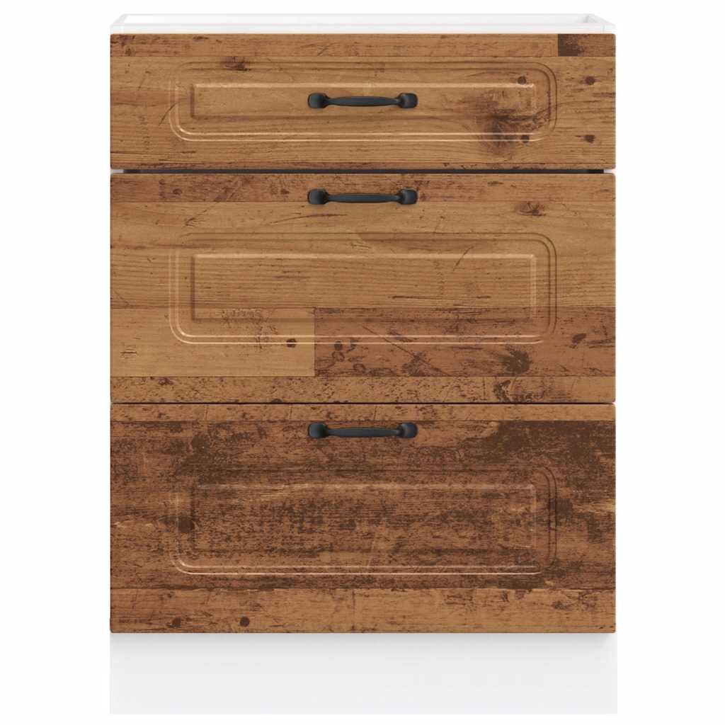 vidaXL ντουλάπι βάσης κουζίνας Kalmar από Επεξεργασμένο Ξύλο