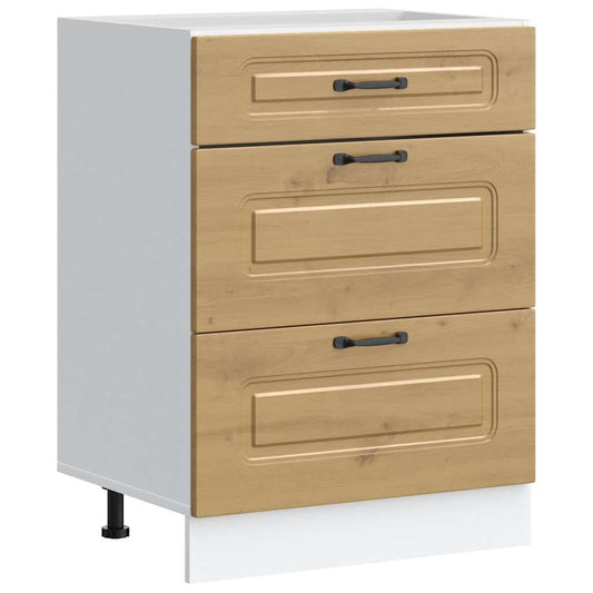 vidaXL ντουλάπι βάσης κουζίνας Kalmar Τεχνίτης Δρυς από Τεχν. Ξύλο