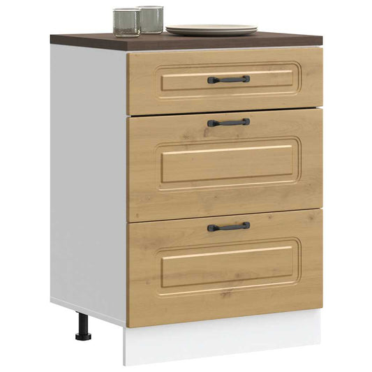 vidaXL ντουλάπι βάσης κουζίνας Kalmar Τεχνίτης Δρυς από Τεχν. Ξύλο
