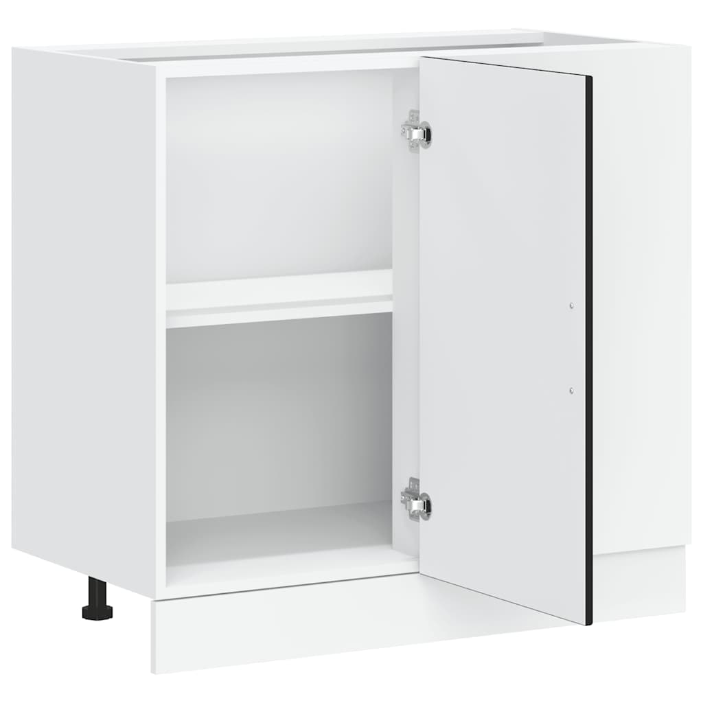 vidaXL Ντουλάπι βάσης νεροχύτη Lyon Μαύρο από Επεξεργασμένο Ξύλο