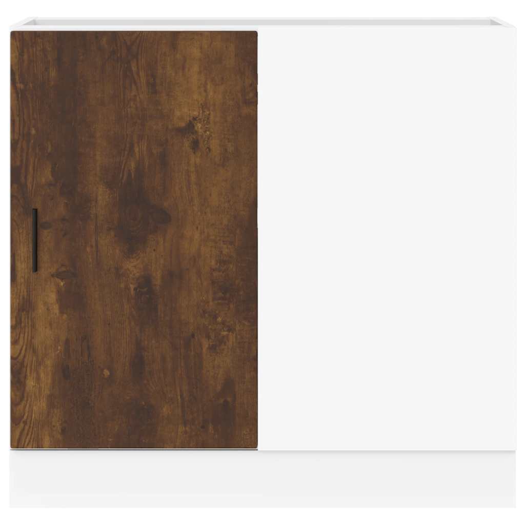 vidaXL Ντουλάπι βάσης νεροχύτη Lyon Καπνιστή Δρυς Επεξεργασμένο Ξύλο