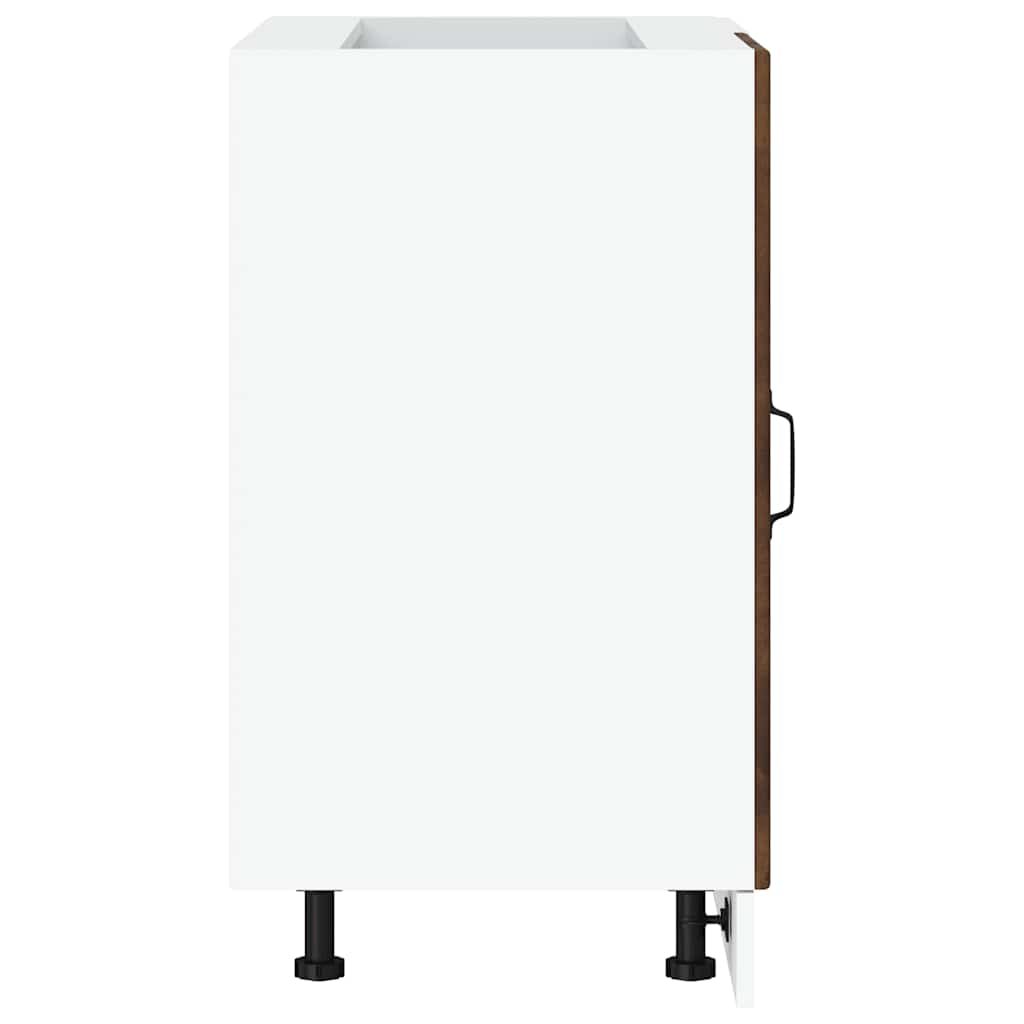 vidaXL Ντουλάπι βάσης νεροχύτη Lyon Καπνιστή Δρυς Επεξεργασμένο Ξύλο