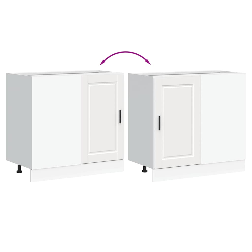 vidaXL ντουλάπι βάσης κουζίνας Porto Λευκό κατασκευασμένο ξύλο