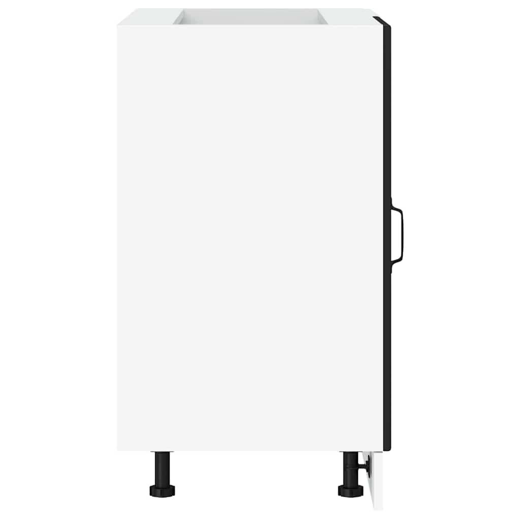 vidaXL ντουλάπι βάσης κουζίνας Porto Μαύρο κατασκευασμένο ξύλο