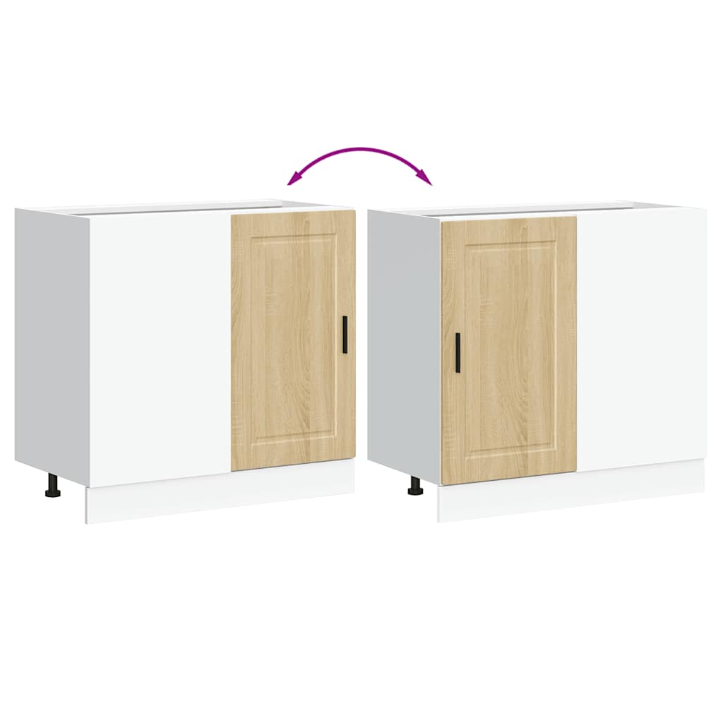 vidaXL ντουλάπι βάσης κουζίνας Porto Δρυς sonoma κατασκευασμένο ξύλο