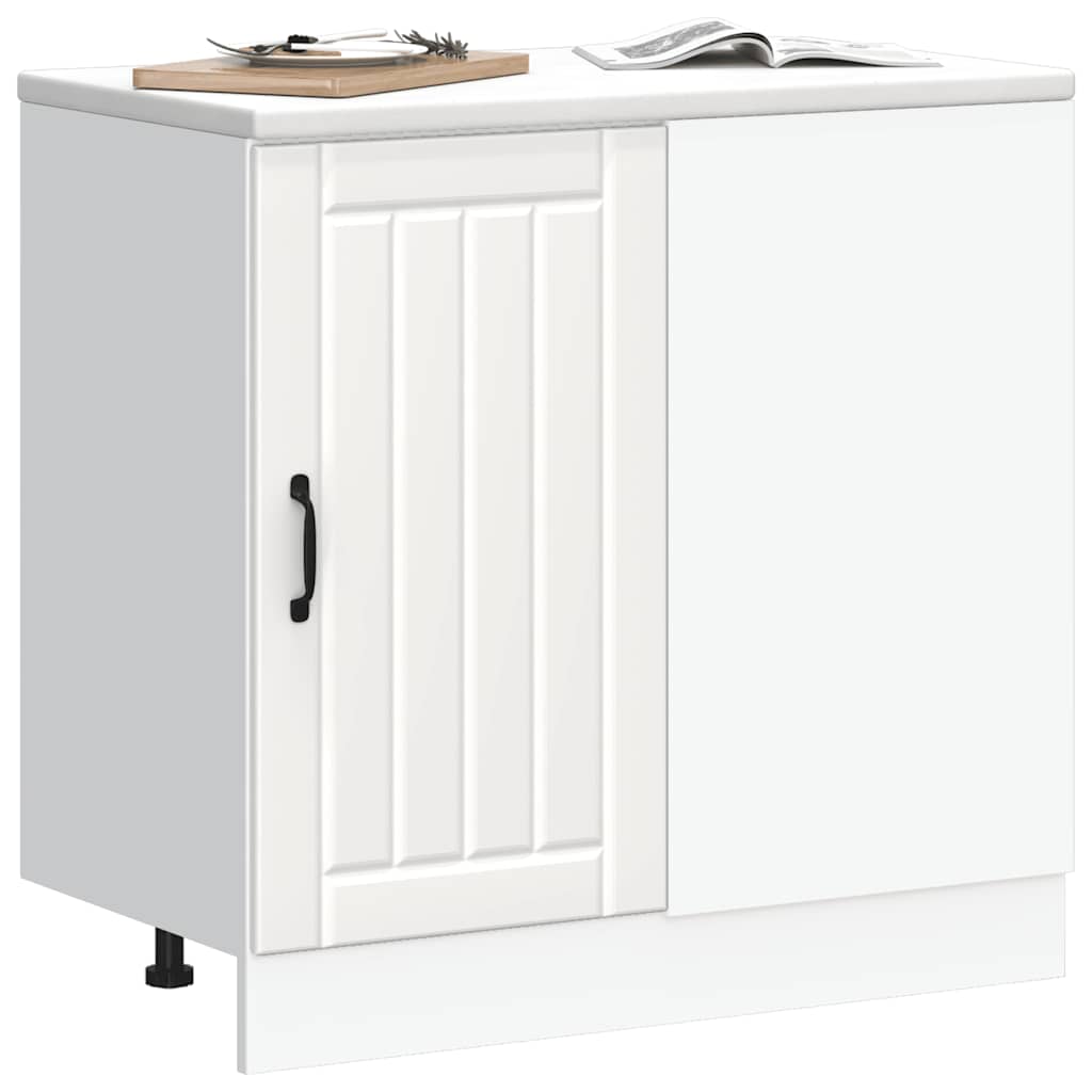 vidaXL Ντουλάπι βάσης νεροχύτη "Lucca" Λευκό κατασκευασμένο ξύλο