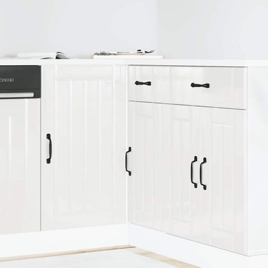 vidaXL Ντουλάπι βάσης νεροχύτη "Lucca" High Gloss White