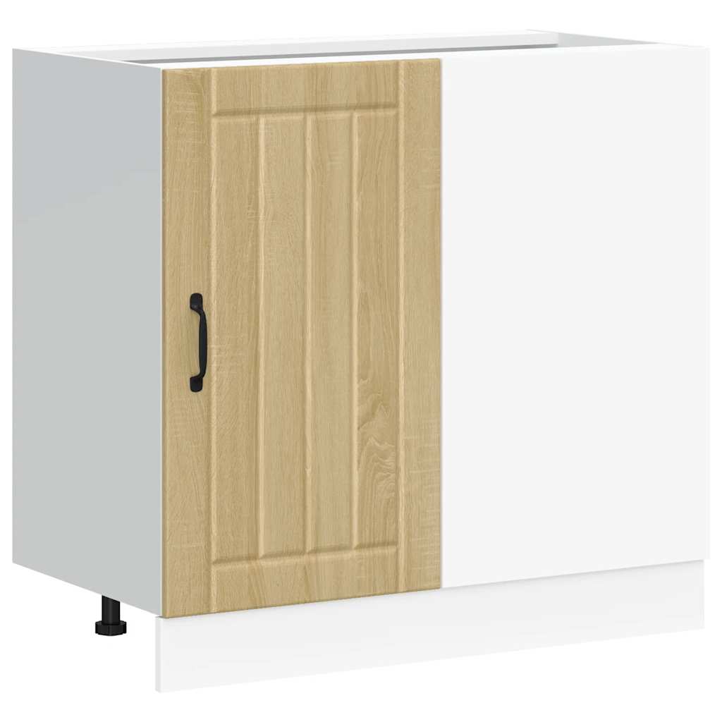 vidaXL Ντουλάπι βάσης νεροχύτη "Lucca" Sonoma Oak Engineered Wood