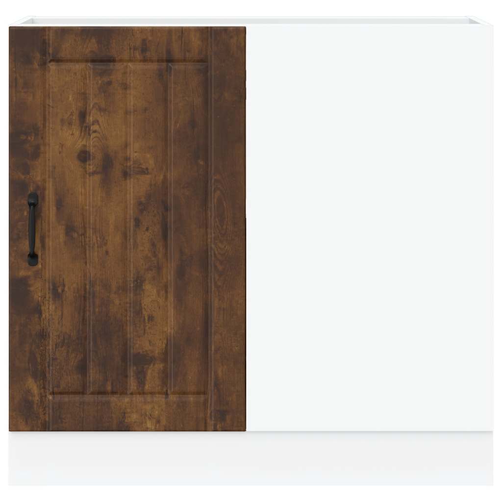 vidaXL Ντουλάπι βάσης νεροχύτη "Lucca" Καπνιστή δρυς