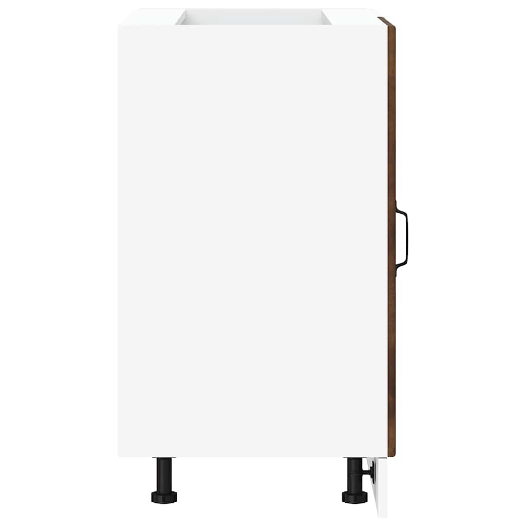 vidaXL Ντουλάπι βάσης νεροχύτη "Lucca" Καπνιστή δρυς