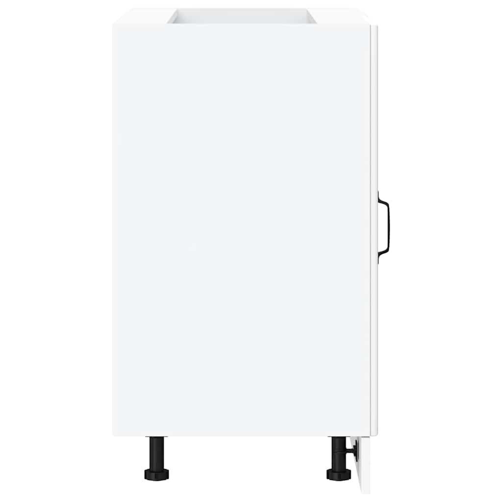 vidaXL ντουλάπι βάσης κουζίνας Kalmar Λευκό από Επεξεργασμένο Ξύλο