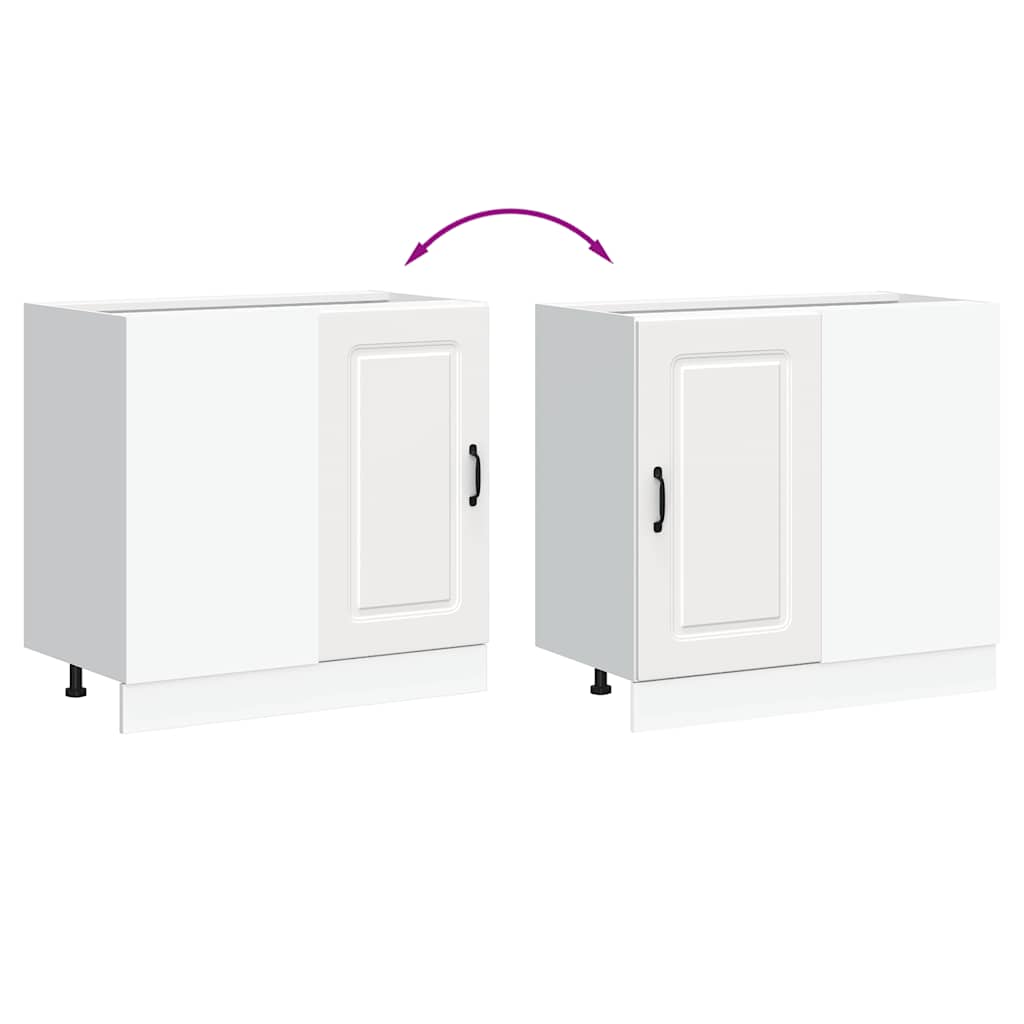 vidaXL ντουλάπι βάσης κουζίνας Kalmar Λευκό από Επεξεργασμένο Ξύλο