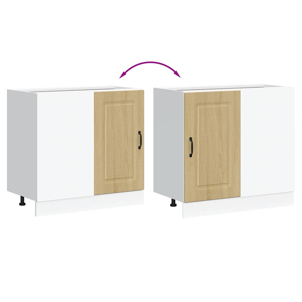 vidaXL ντουλάπι βάσης κουζίνας Kalmar Sonoma δρυς Επεξεργασμένο Ξύλο