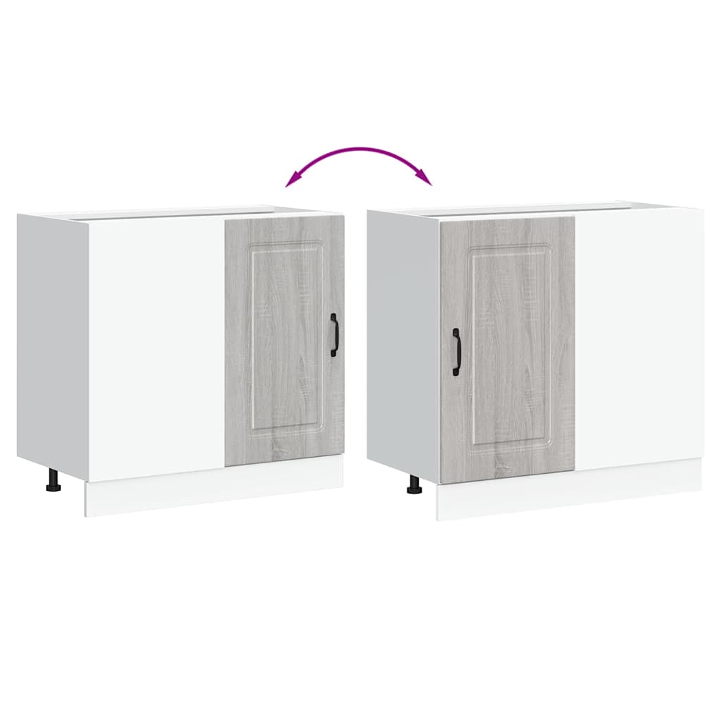 vidaXL ντουλάπι βάσης κουζίνας Kalmar Γκρι sonoma Επεξεργασμένο Ξύλο