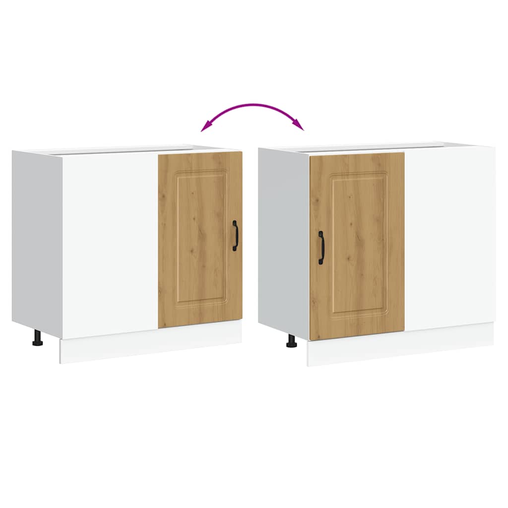 vidaXL ντουλάπι βάσης κουζίνας Kalmar Τεχνίτης Δρυς από Τεχν. Ξύλο