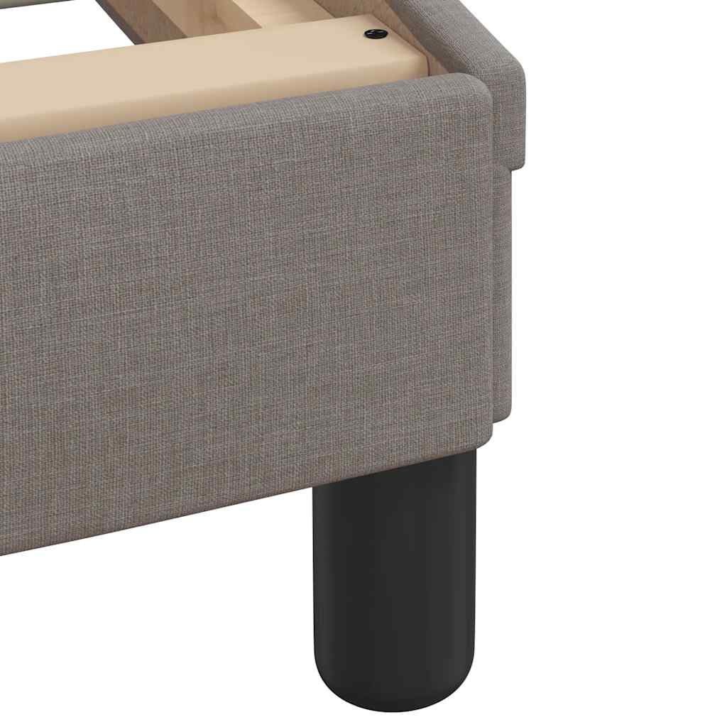 vidaXL Σκελετός Κρεβατιού Χωρίς Στρώμα Hanko Taupe 100 x 200 εκ. Υφασμάτινο