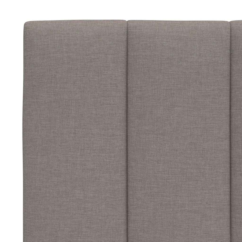 vidaXL Σκελετός Κρεβατιού Χωρίς Στρώμα Hanko Taupe 100 x 200 εκ. Υφασμάτινο