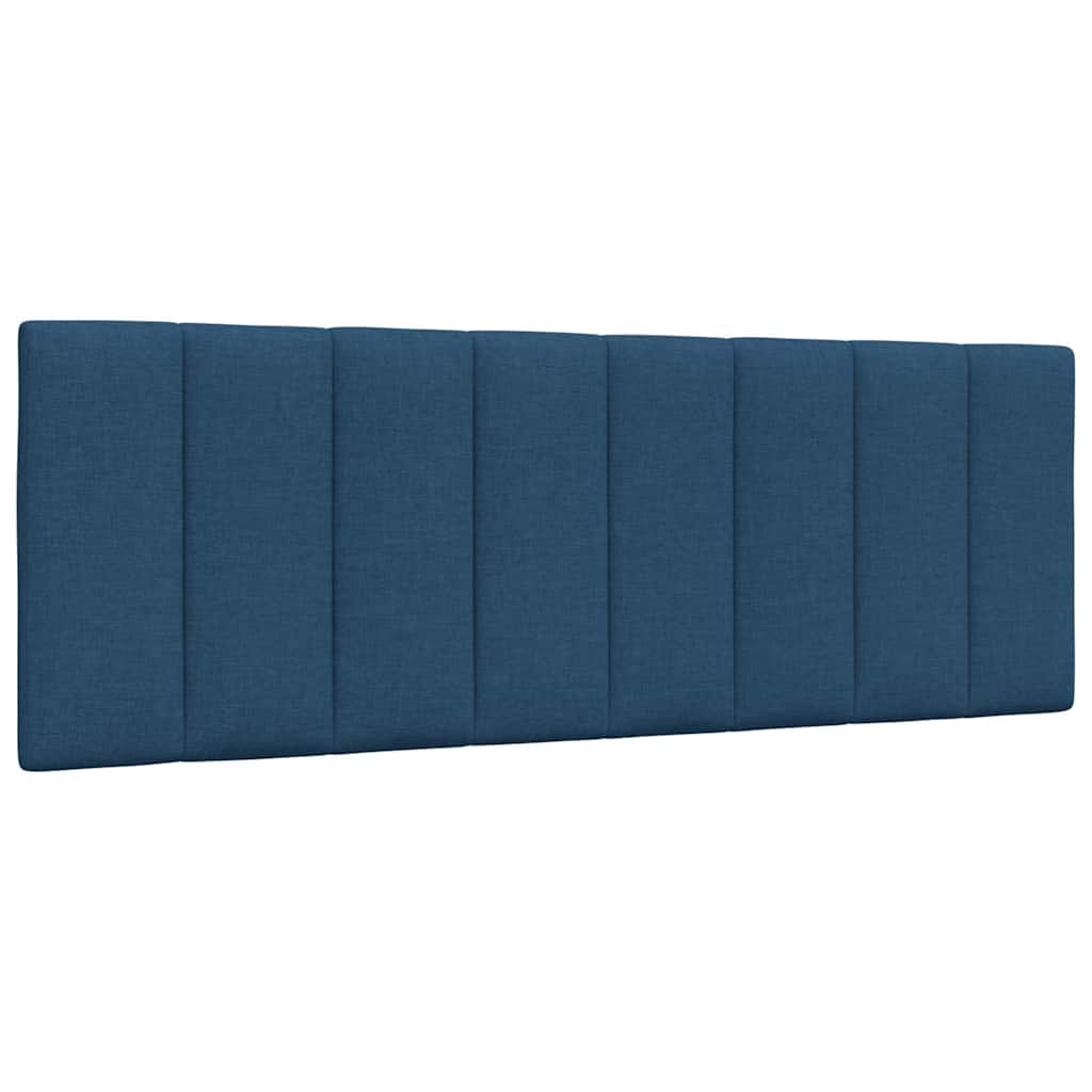 vidaXL Σκελετός Κρεβατιού Χωρίς Στρώμα Hanko Μπλε 140x200 εκ.Υφασμάτινο