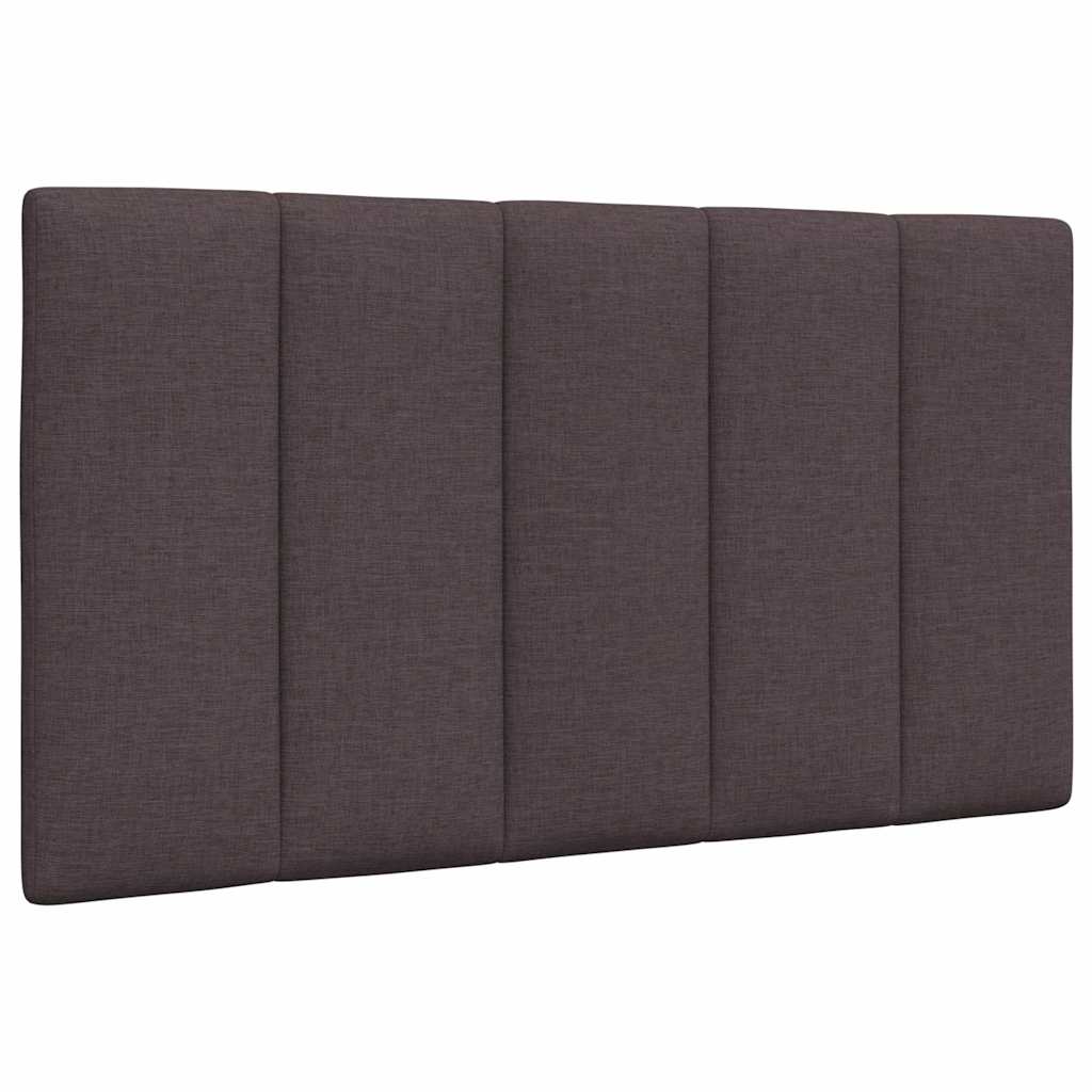 vidaXL Κρεβάτι με Στρώμα Hanko Σκούρο Καφέ 90x200 εκ. Υφασμάτινο
