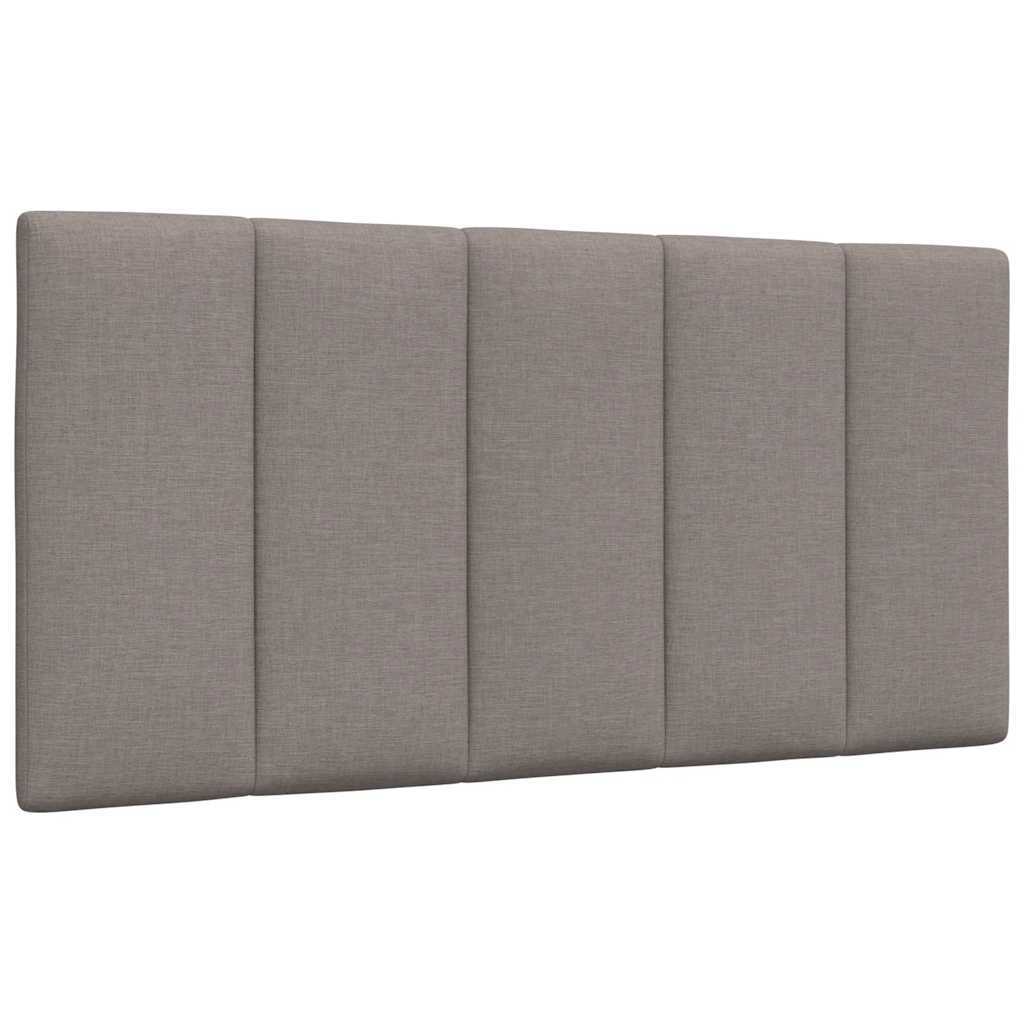 vidaXL Κρεβάτι με Στρώμα Hanko Taupe 100 x 200 εκ. Υφασμάτινο