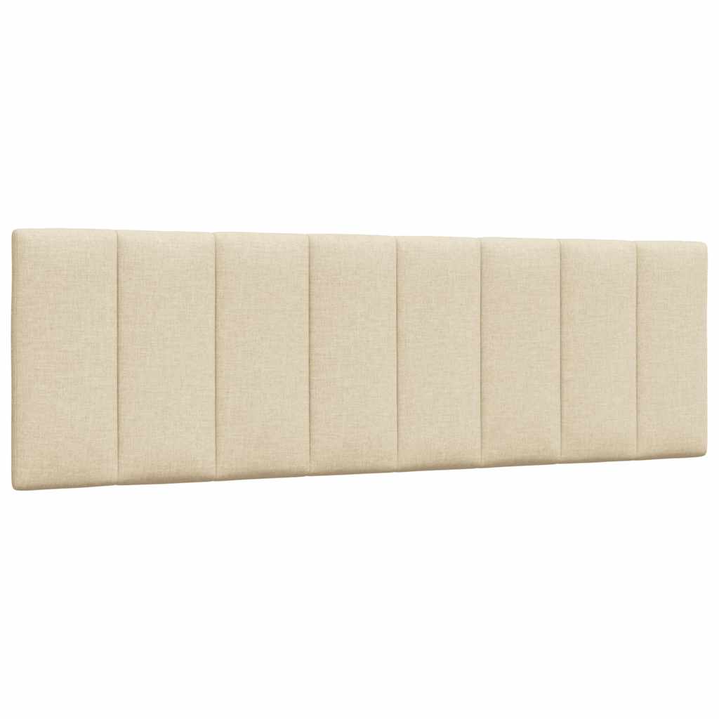 vidaXL Κρεβάτι με Στρώμα Hanko Κρεμ 160x200 εκ. Υφασμάτινο