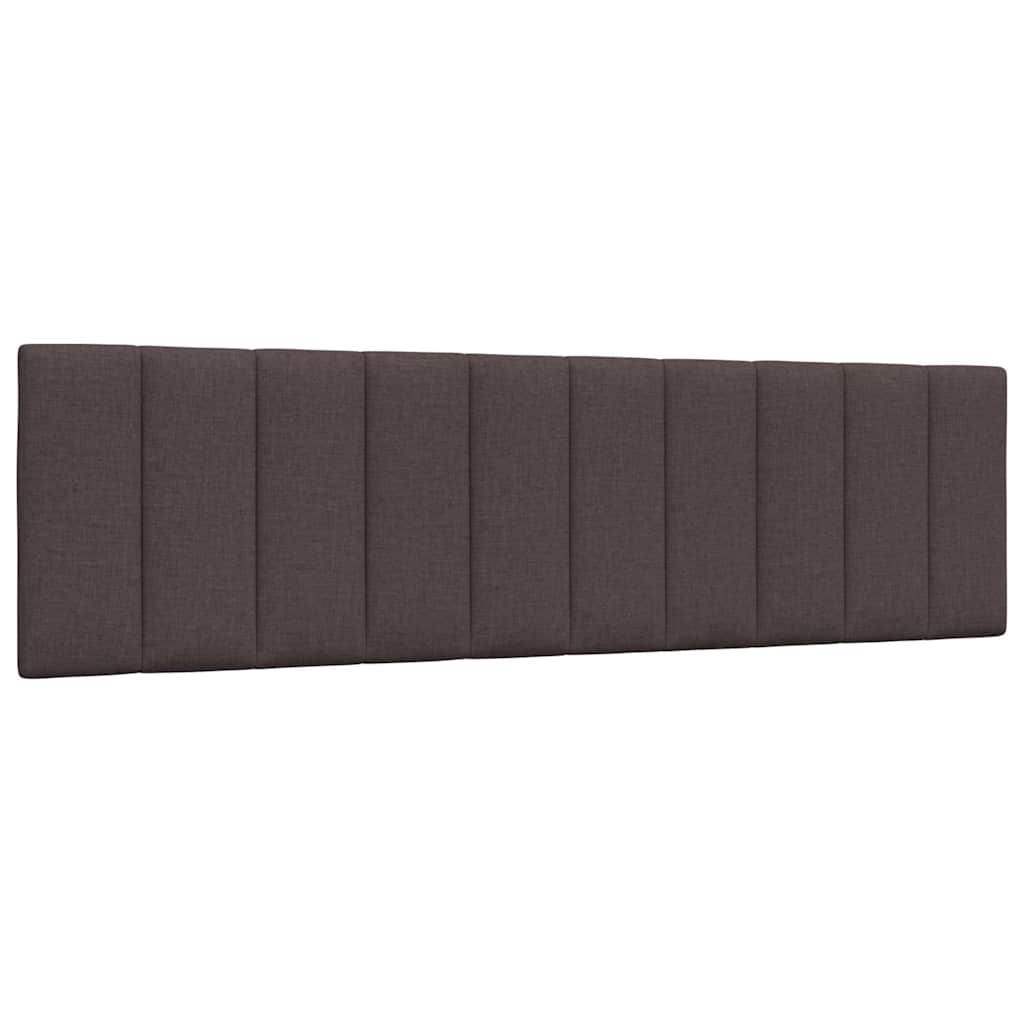 vidaXL Κρεβάτι με Στρώμα Hanko Σκούρο Καφέ 180x200 εκ Υφασμάτινο