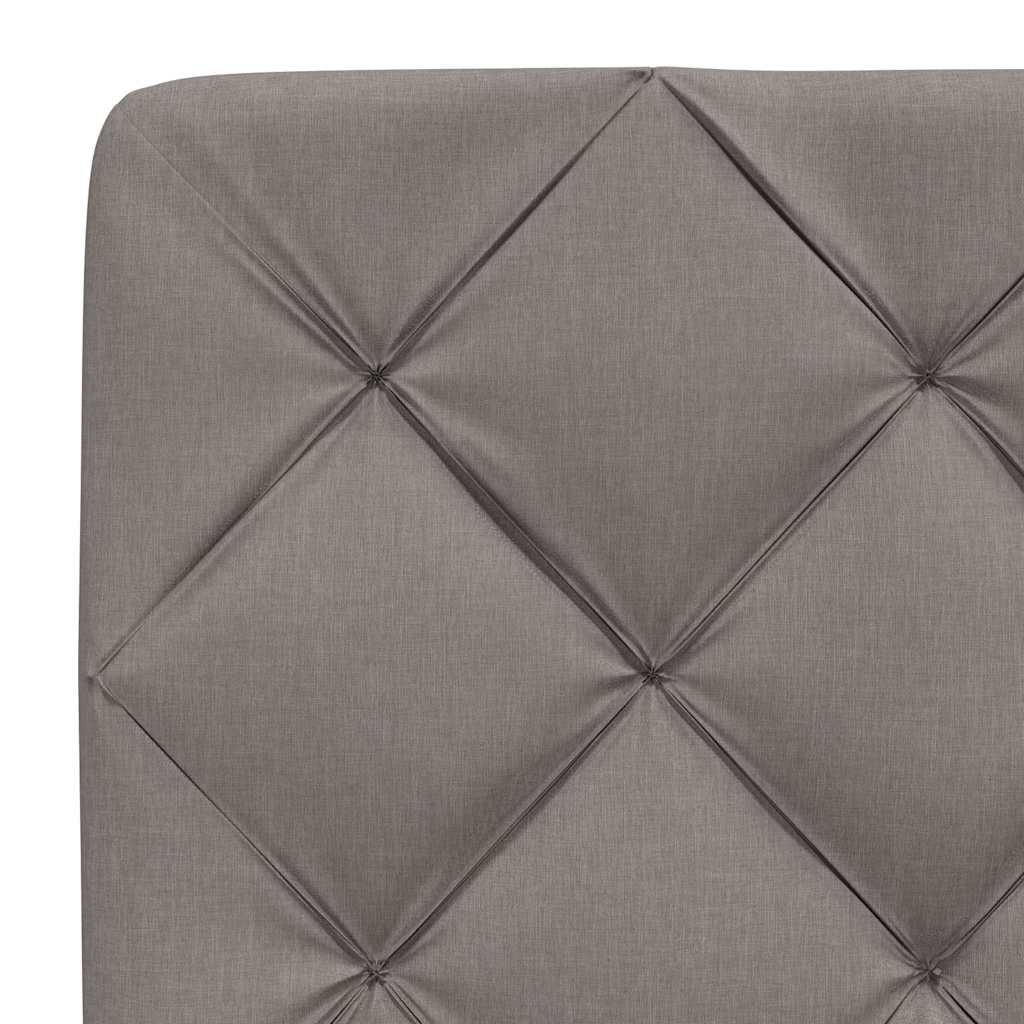 vidaXL Σκελετός Κρεβατιού Χωρίς Στρώμα Taupe 160x200 εκ. Υφασμάτινο