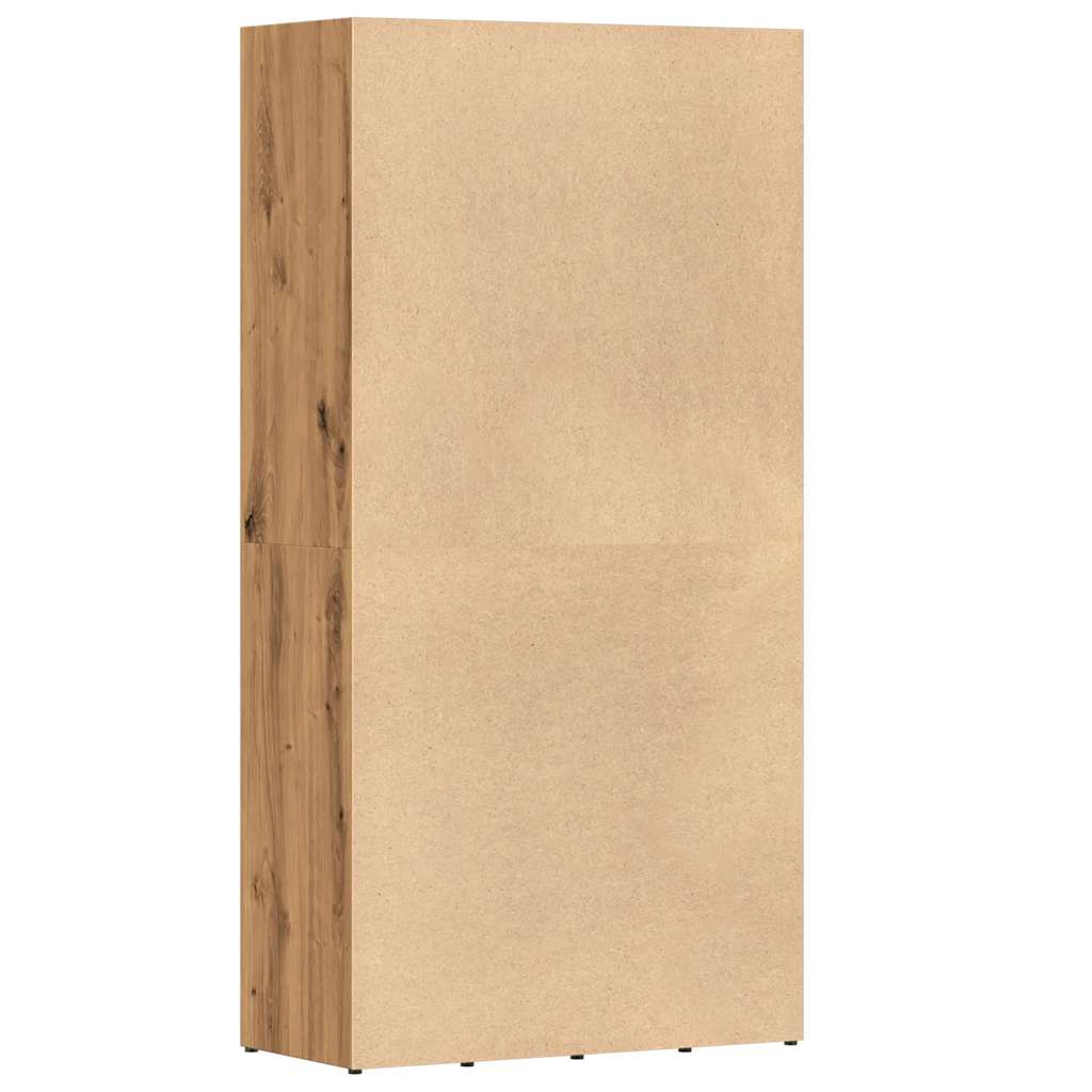 vidaXL Ντουλάπι βιβλίων Artisan Oak 66x30x130 cm Κατασκευασμένο ξύλο