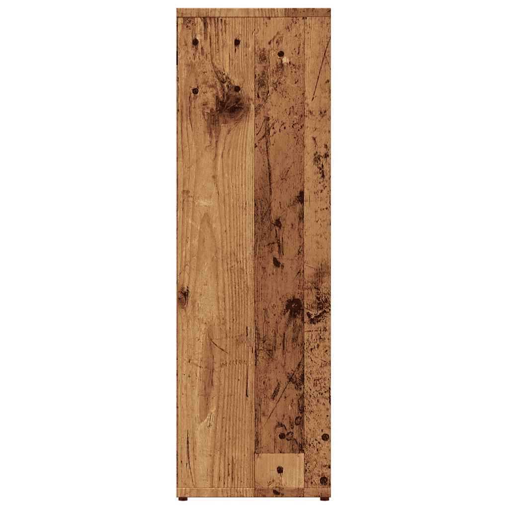 vidaXL Βιβλιοθήκη Όψη Παλαιού Ξύλου 50x25x80 εκ. από Επεξ. Ξύλο