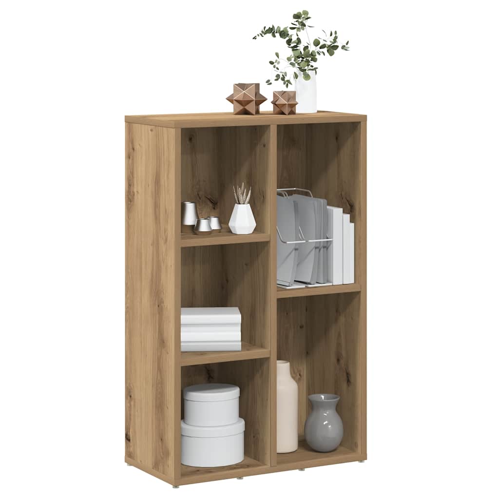 vidaXL Βιβλιοθήκη Artisan Δρυς 50x25x80 εκ. Επεξεργασμένο Ξύλο
