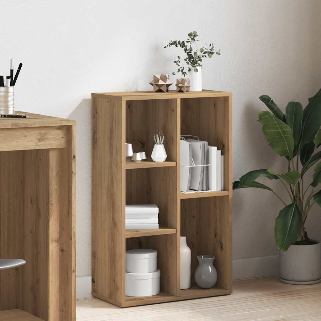 vidaXL Βιβλιοθήκη Artisan Δρυς 50x25x80 εκ. Επεξεργασμένο Ξύλο