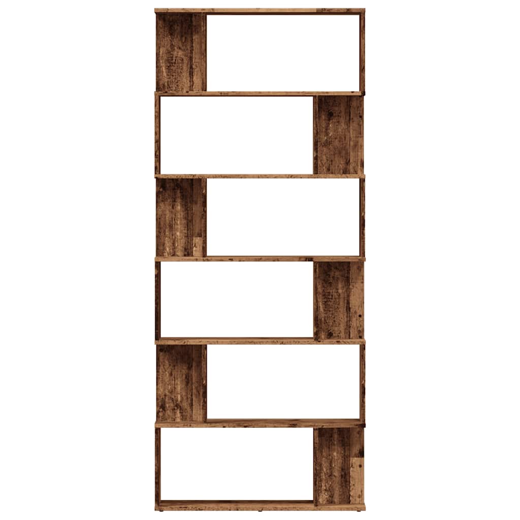 vidaXL Ντουλάπι βιβλίων Παλιό ξύλο 80x24x192 cm Κατασκευασμένο ξύλο