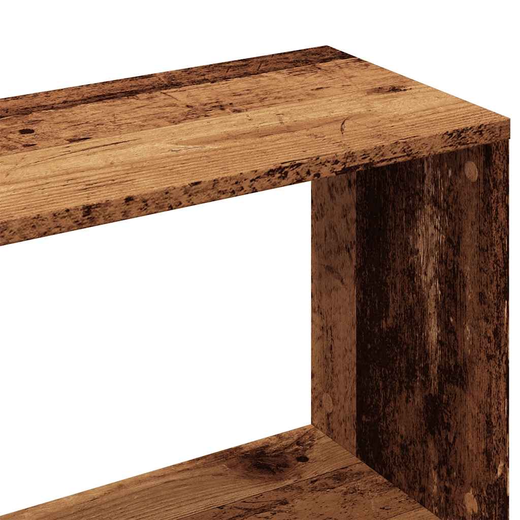 vidaXL Ντουλάπι βιβλίων Παλιό ξύλο 80x24x192 cm Κατασκευασμένο ξύλο