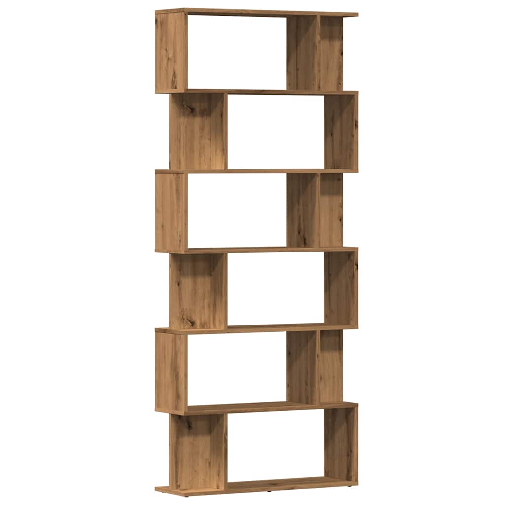 vidaXL Ντουλάπι βιβλίων Artisan Oak 80x24x192 cm Κατασκευασμένο ξύλο