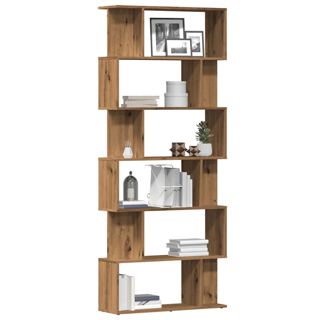 vidaXL Ντουλάπι βιβλίων Artisan Oak 80x24x192 cm Κατασκευασμένο ξύλο