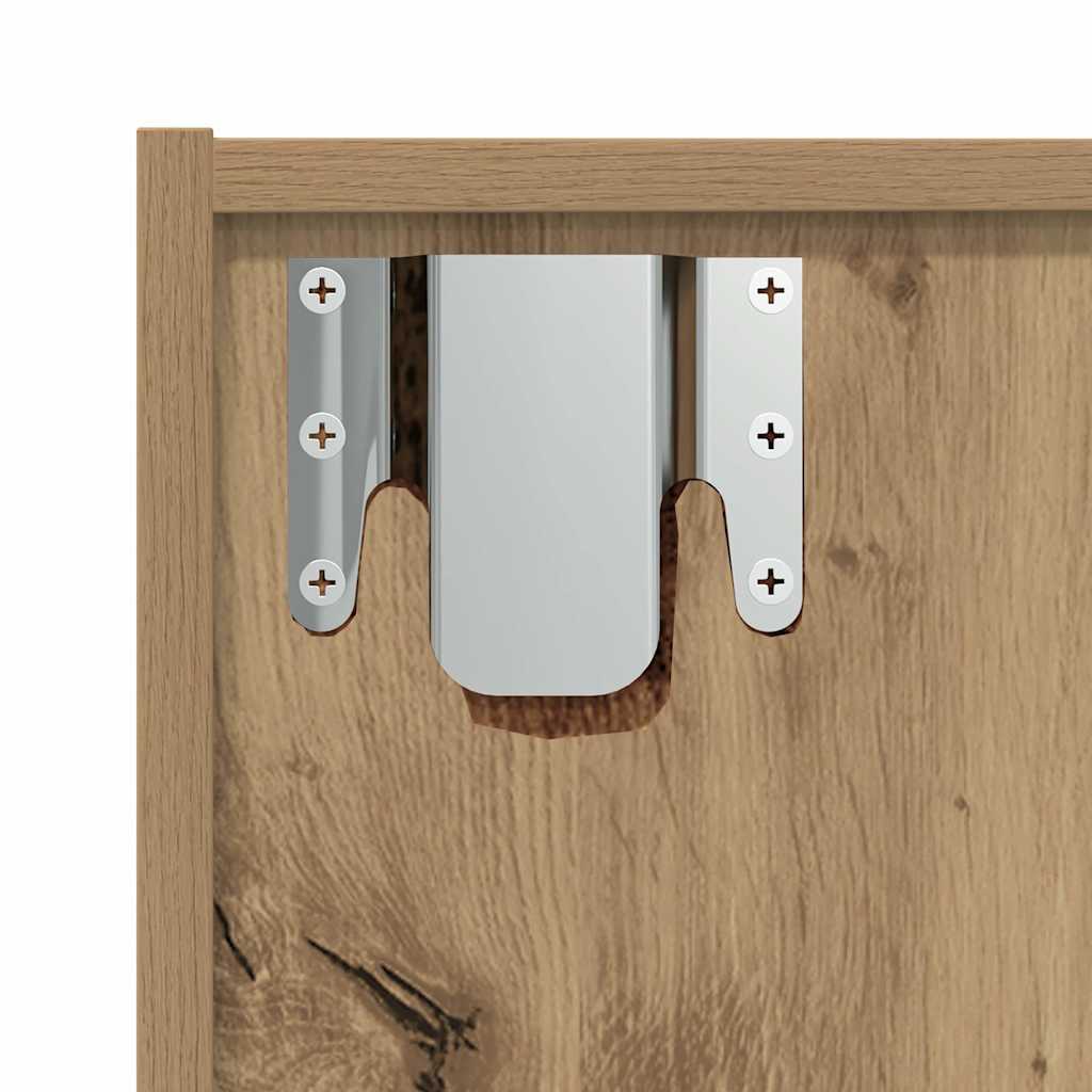 vidaXL Ντουλάπι βιβλίου/ΤV Ντουλάπι παλιού ξύλου 36x30x143cm