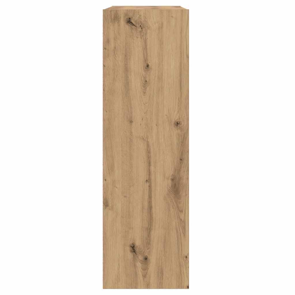 vidaXL Ντουλάπι βιβλίου/Σιδερένιο ντουλάπι Artisan Oak 66x30x98 cm