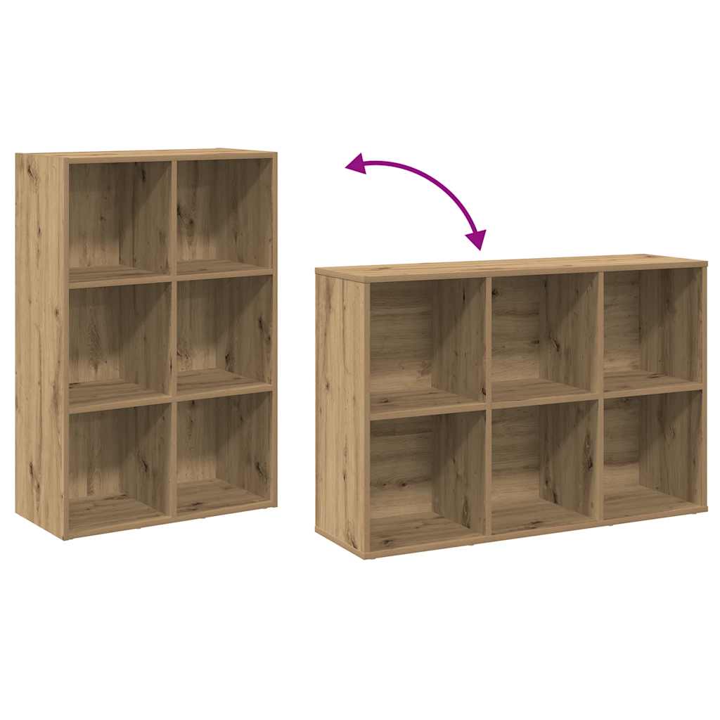 vidaXL Ντουλάπι βιβλίου/Σιδερένιο ντουλάπι Artisan Oak 66x30x98 cm