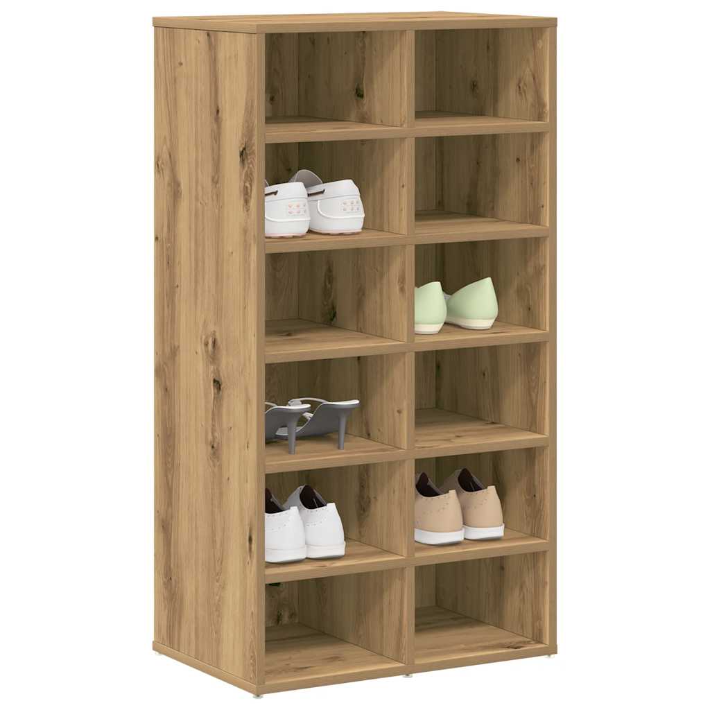 vidaXL Ράφι παπουτσιών Artisan Oak 54x34x100,5 cm Κατασκευασμένο ξύλο