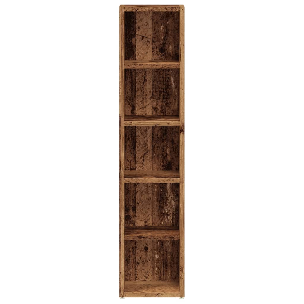 vidaXL Έπιπλα για CD 2 τεμ. Παλαιό Ξύλο 21x16x93,5 εκ. από Επξ. Ξύλο