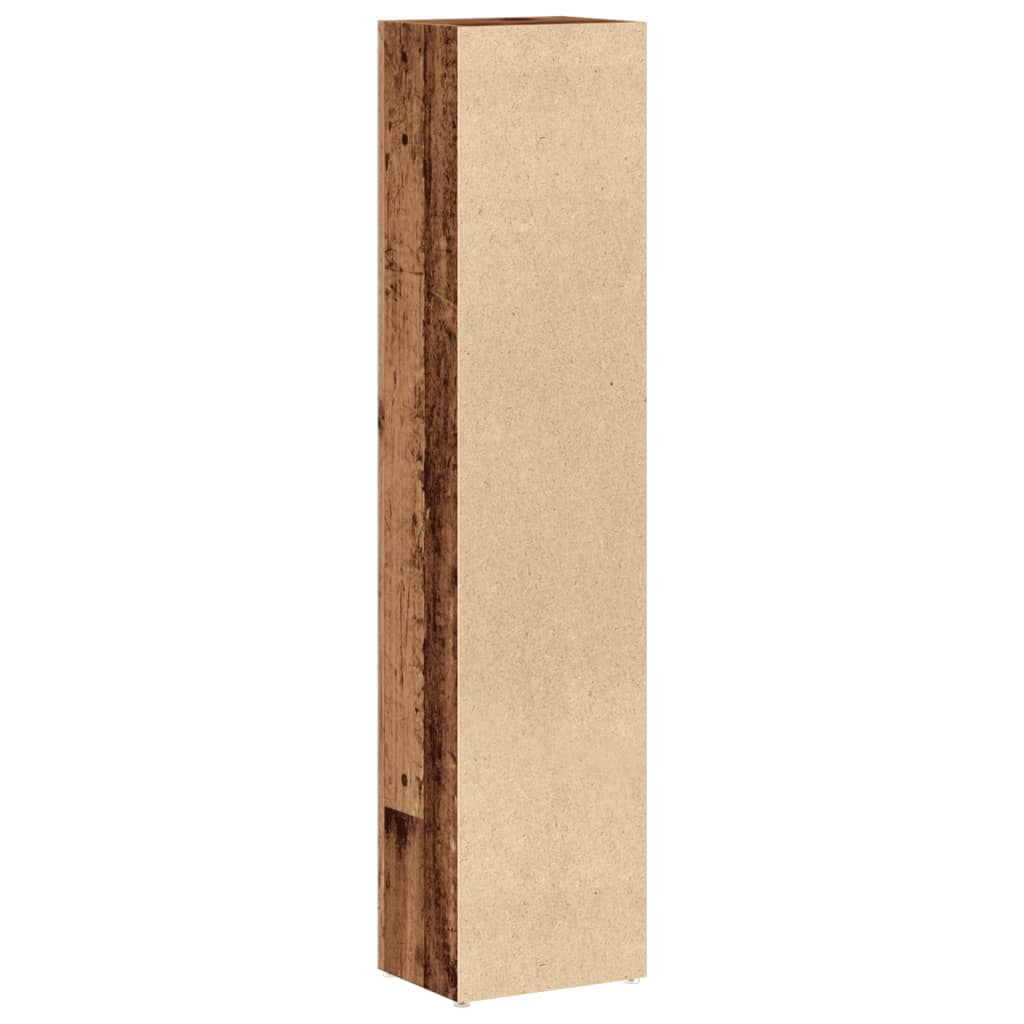 vidaXL Έπιπλα για CD 2 τεμ. Παλαιό Ξύλο 21x16x93,5 εκ. από Επξ. Ξύλο