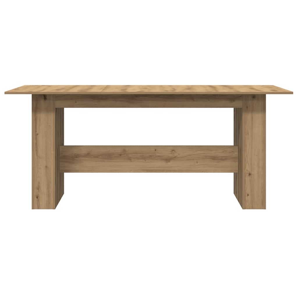 vidaXL Τραπεζαρία Artisan Oak 180x90x76 cm Ξύλινη κατασκευή