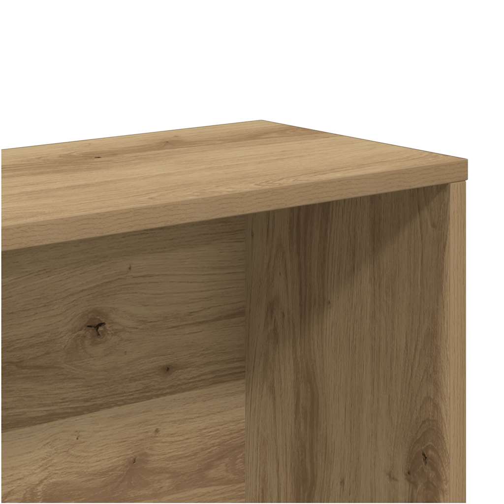 vidaXL Ντουλάπι βιβλίων Artisan Oak 157x24x160 cm Κατασκευασμένο ξύλο