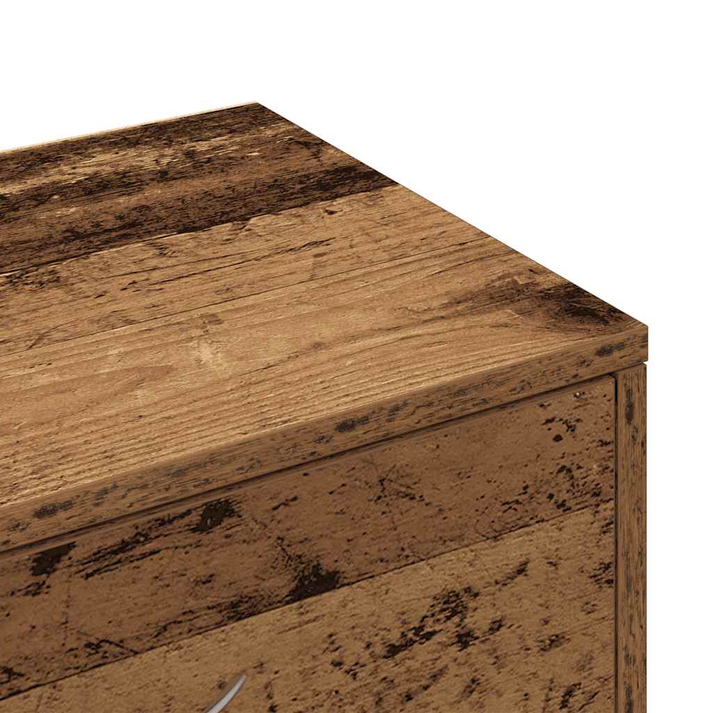 vidaXL Sideboard με 6 συρτάρια Παλαιό ξύλο 50x34x96 cm Ξύλο μηχανής